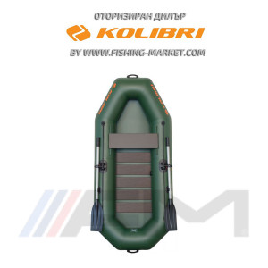 KOLIBRI - Надуваема гребна лодка с твърдо дъно K-230SC зелена